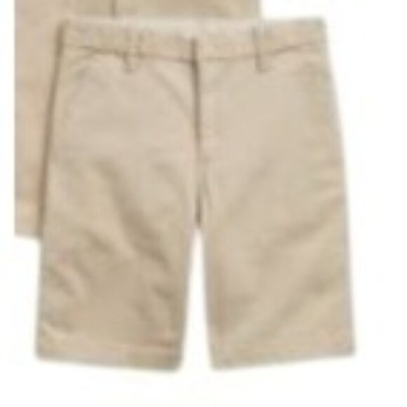 Gap Kids Uniform Twill Shorts Khaki Husky Boys Size 18 - Picture 2 of 11